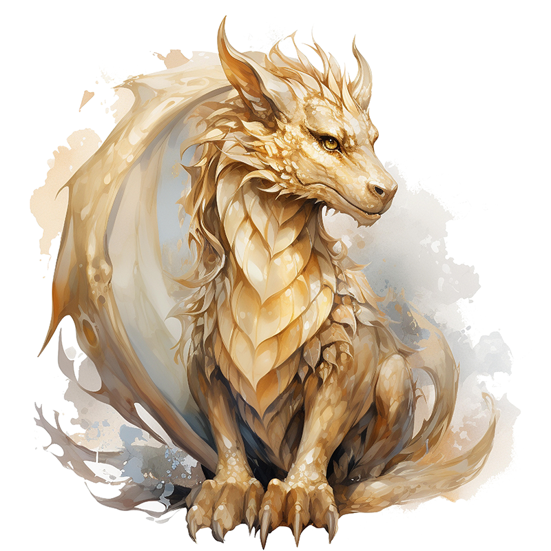 Goldener Drache