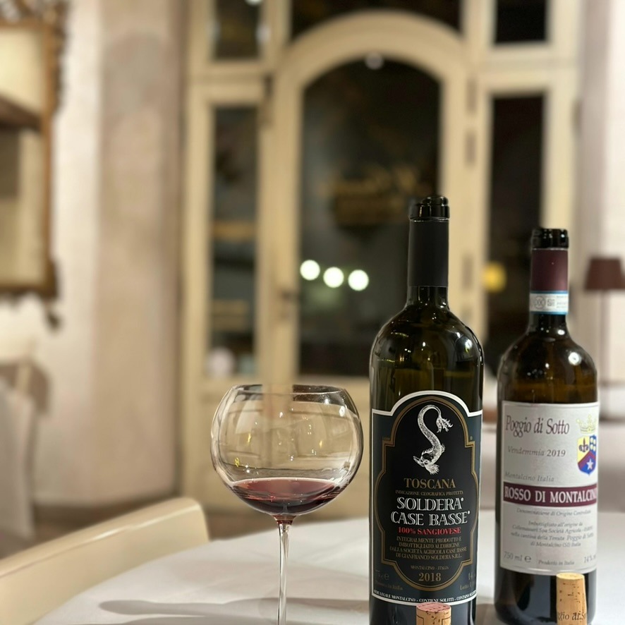 Элитная дегустация вин на террасе ресторана Il Giardino.