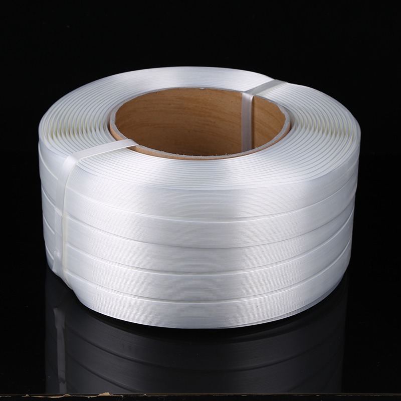 Heavy-duty cord strap rolls ready for export shipment