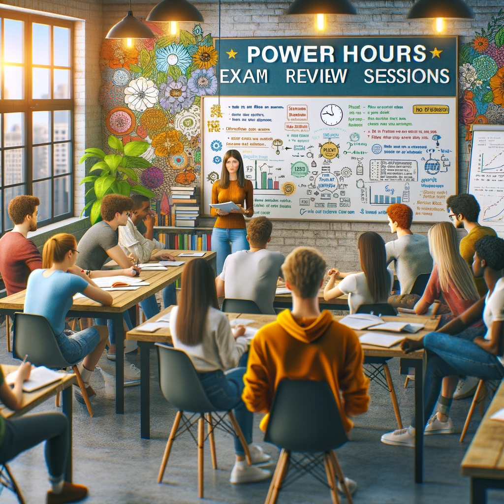 A picture of a group tutoring session