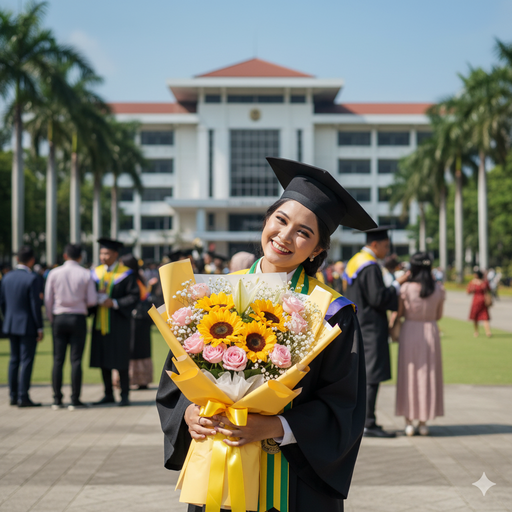 karangan bunga wisuda Malang