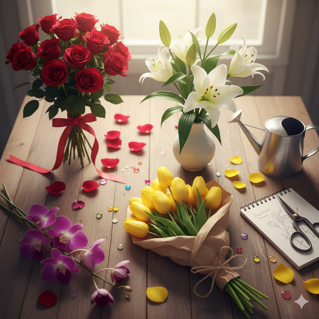 makna warna bunga Malang