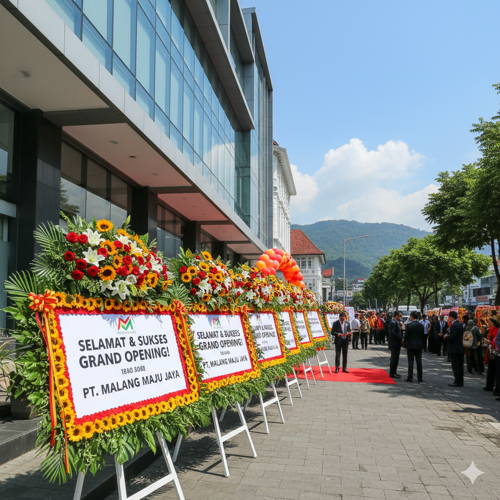 karangan bunga papan Malang