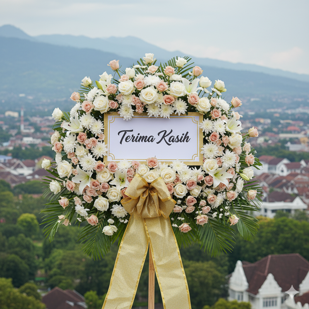 karangan bunga ucapan terima kasih Malang