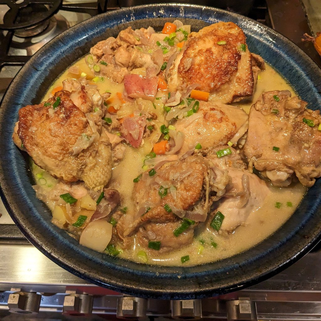 Samoan-Style Chicken and Vegetable Curry. Gluten-free dairy-free chef event catering Clackamas