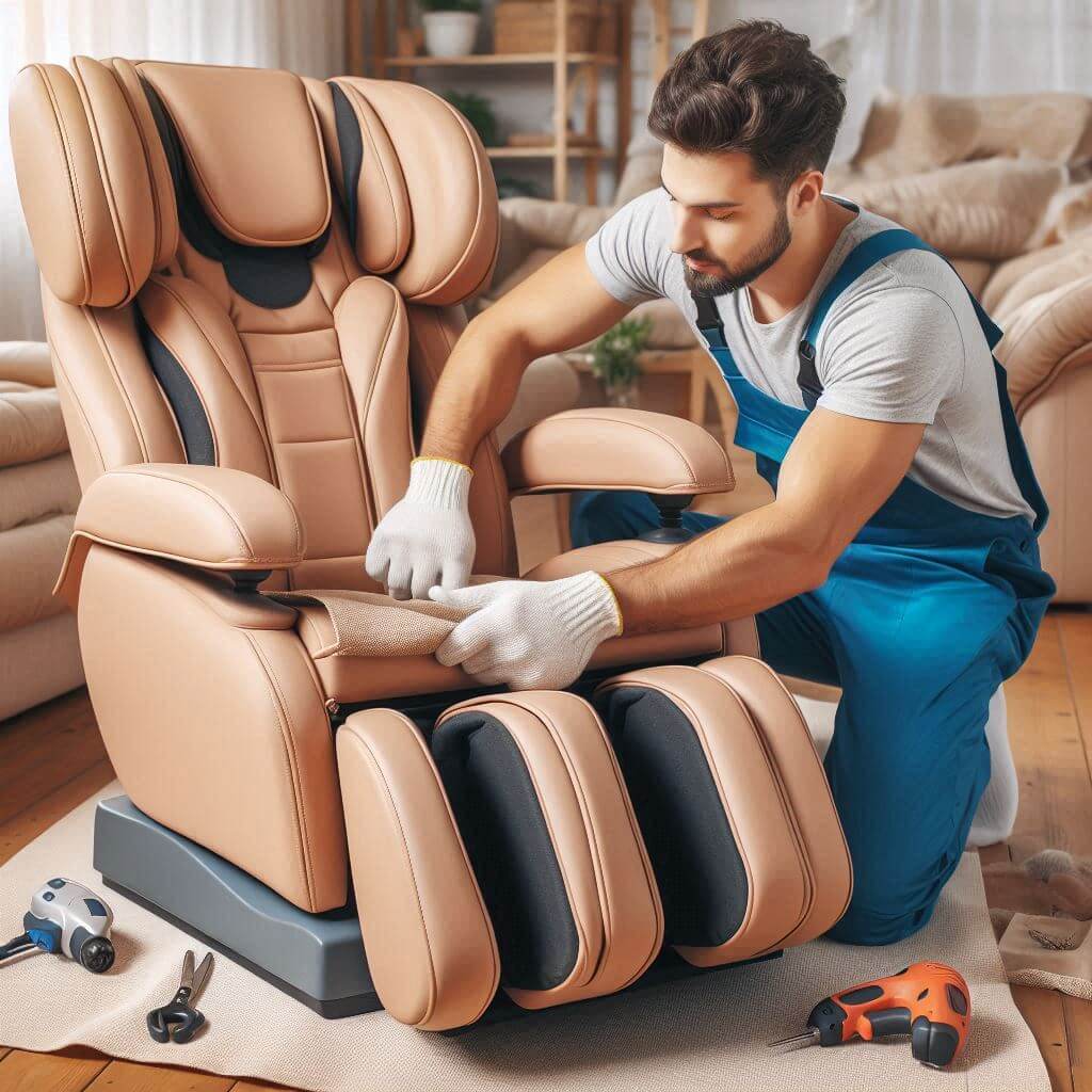 masaj koltuğu deri döşeme değişimi