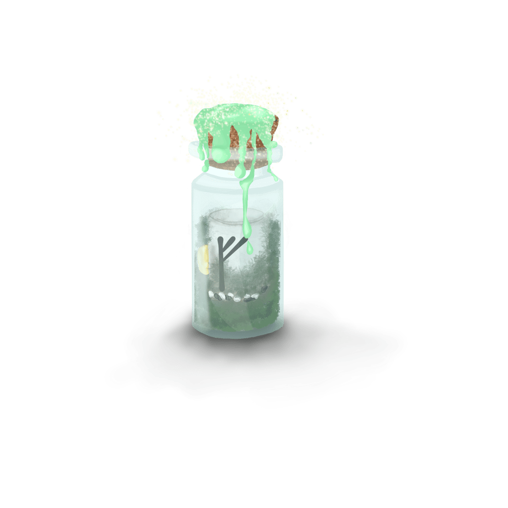 Botella de intencion magica