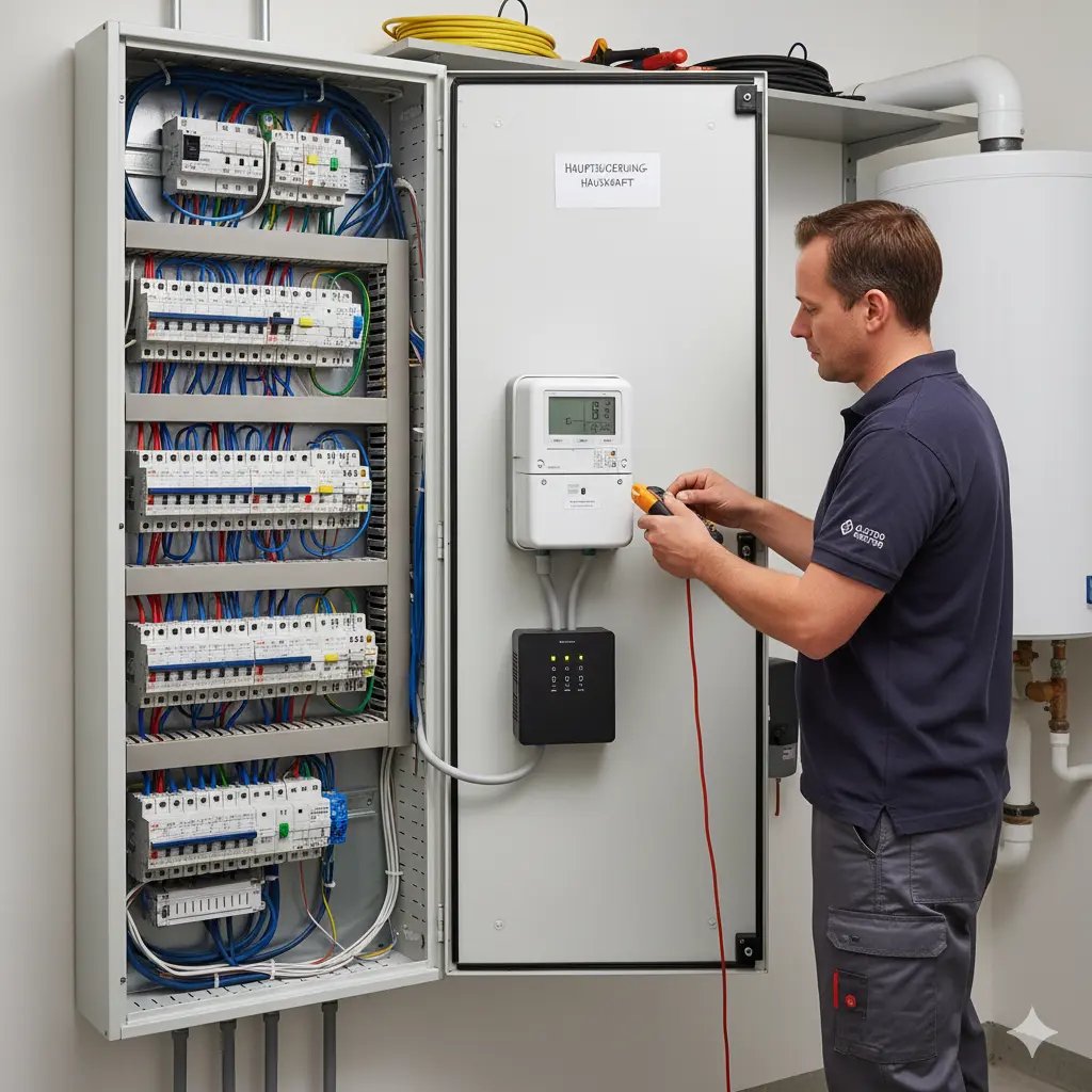 Wartung eines Schaltsschrankes vom Elektromeister Khalid aus Nuernber