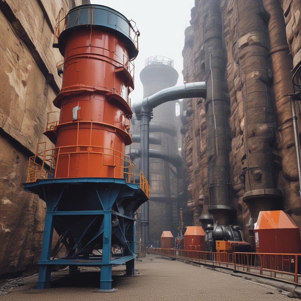 Close-up of a high-performance sealing system installed on heavy industrial machinery.