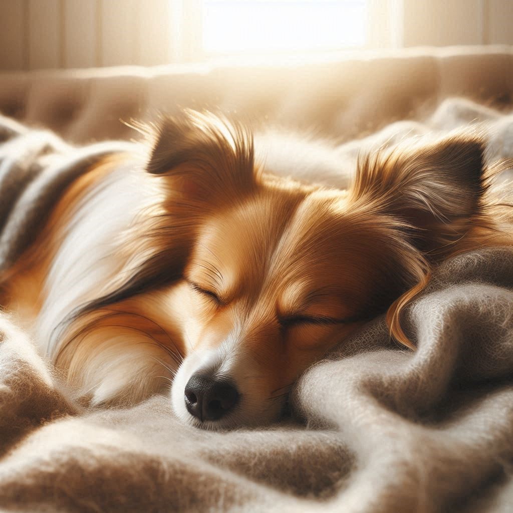 perro temblando mientras duerme