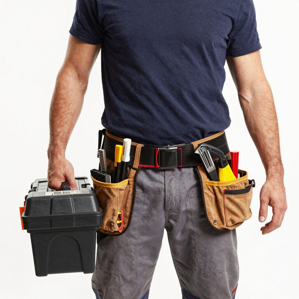A handyman fixing a leaky faucet in a cozy kitchen.