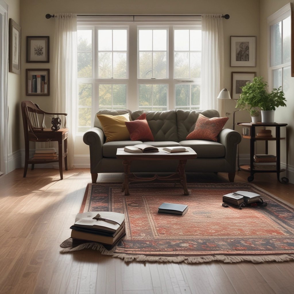 Bright living room with modern inventory