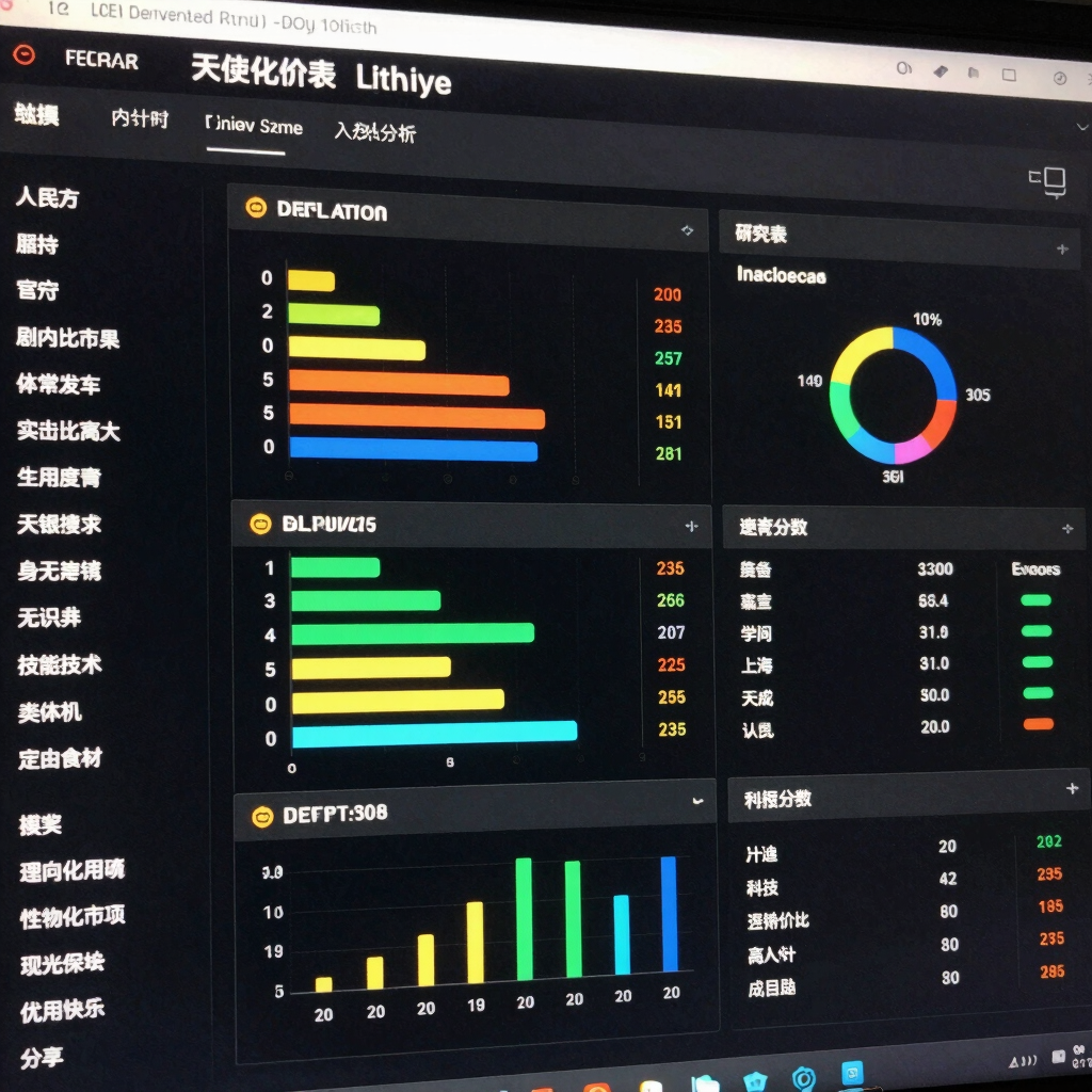 A digital dashboard showing task progress, team updates, and strategic goals.