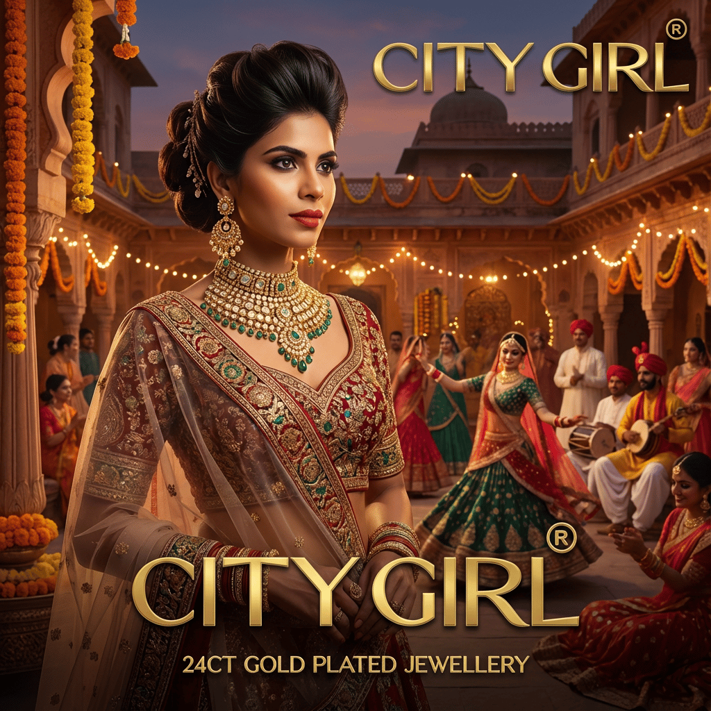 City Girl Jewellery - 24carat gold plated jewellery - City Gold Imitation Jewellery - Bridal Wear