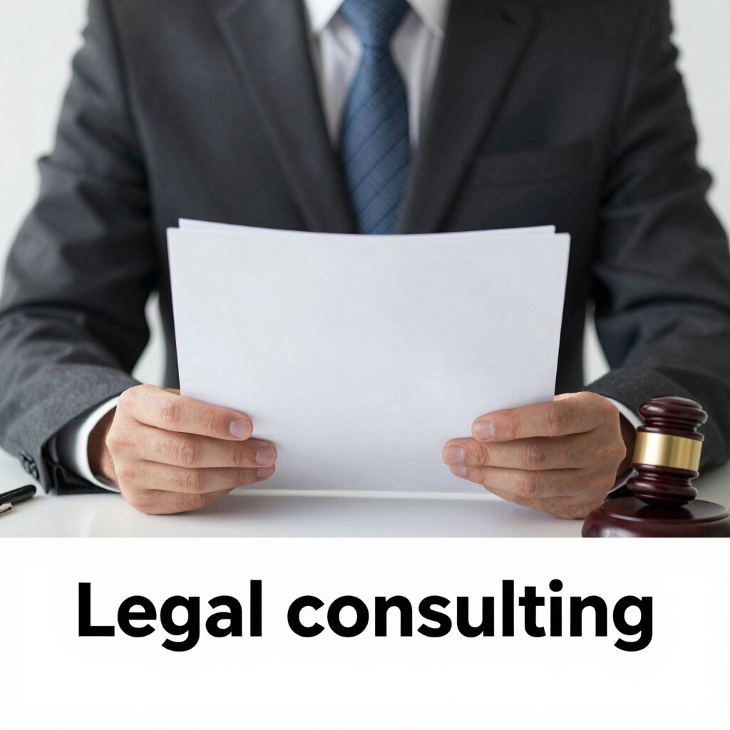 Professional lawyer giving advice to a business team in a modern office.