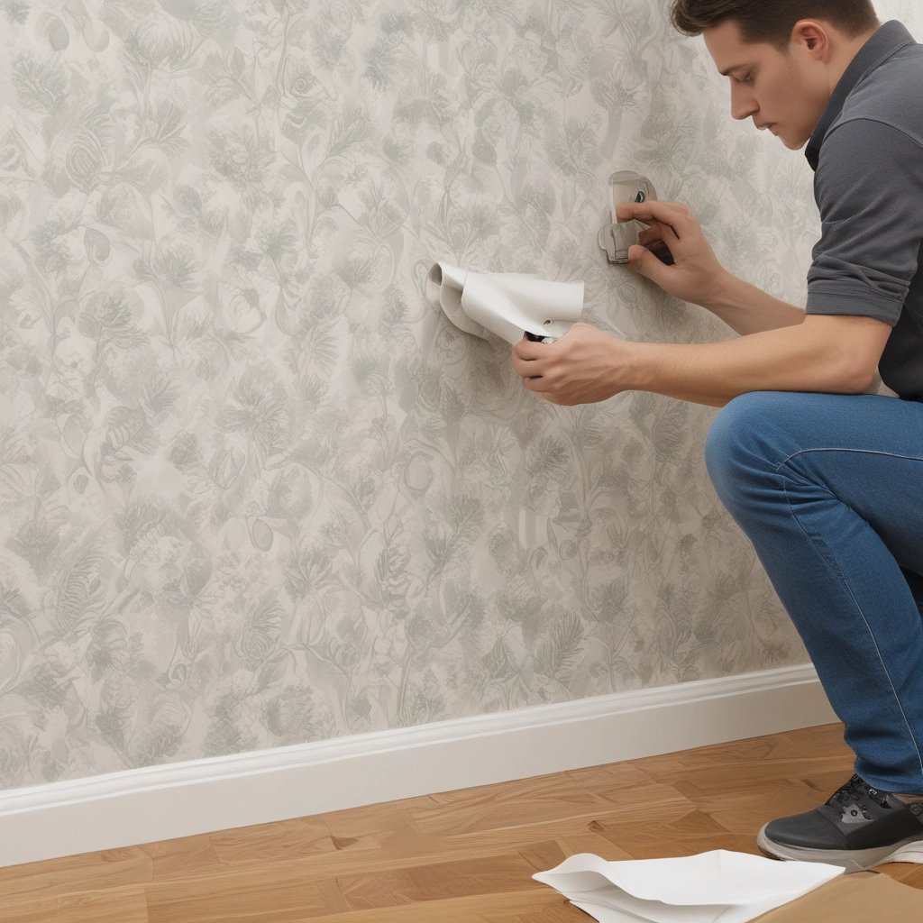 instalación de papel tapiz