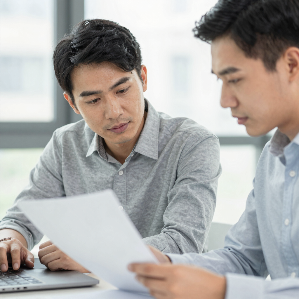 Close-up of hands shaking over a signed loan agreement for a renovation project.