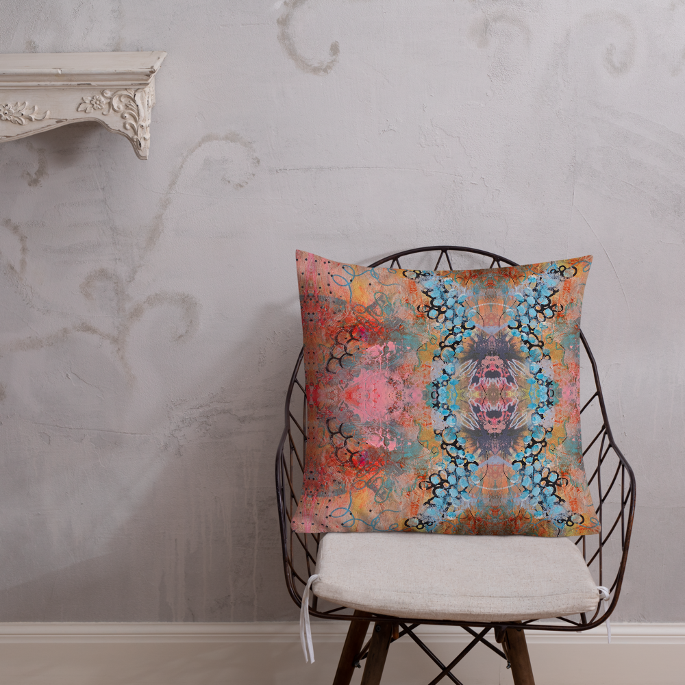 Cushion on a chair, unique Irish designer 