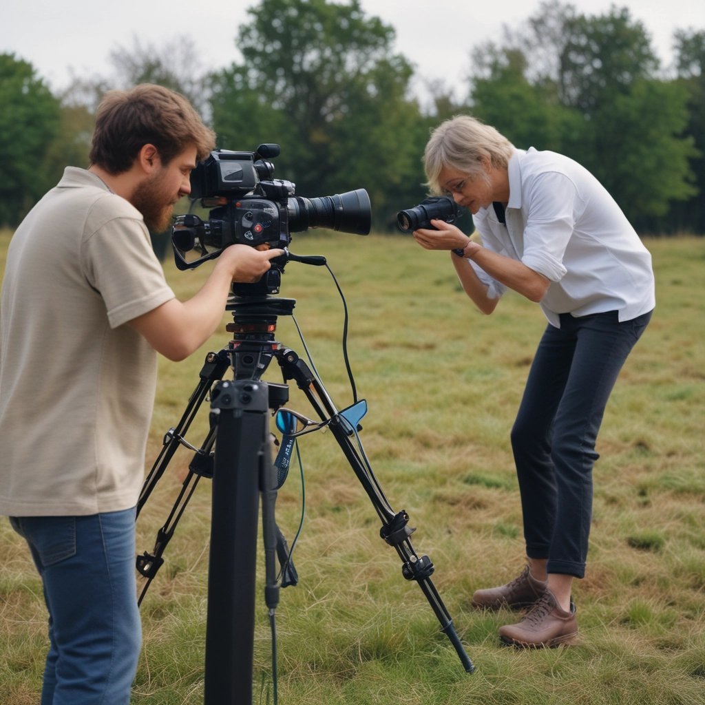 A communication tower stands tall against a clear blue sky, partially bordered by the silhouettes of lush trees.
