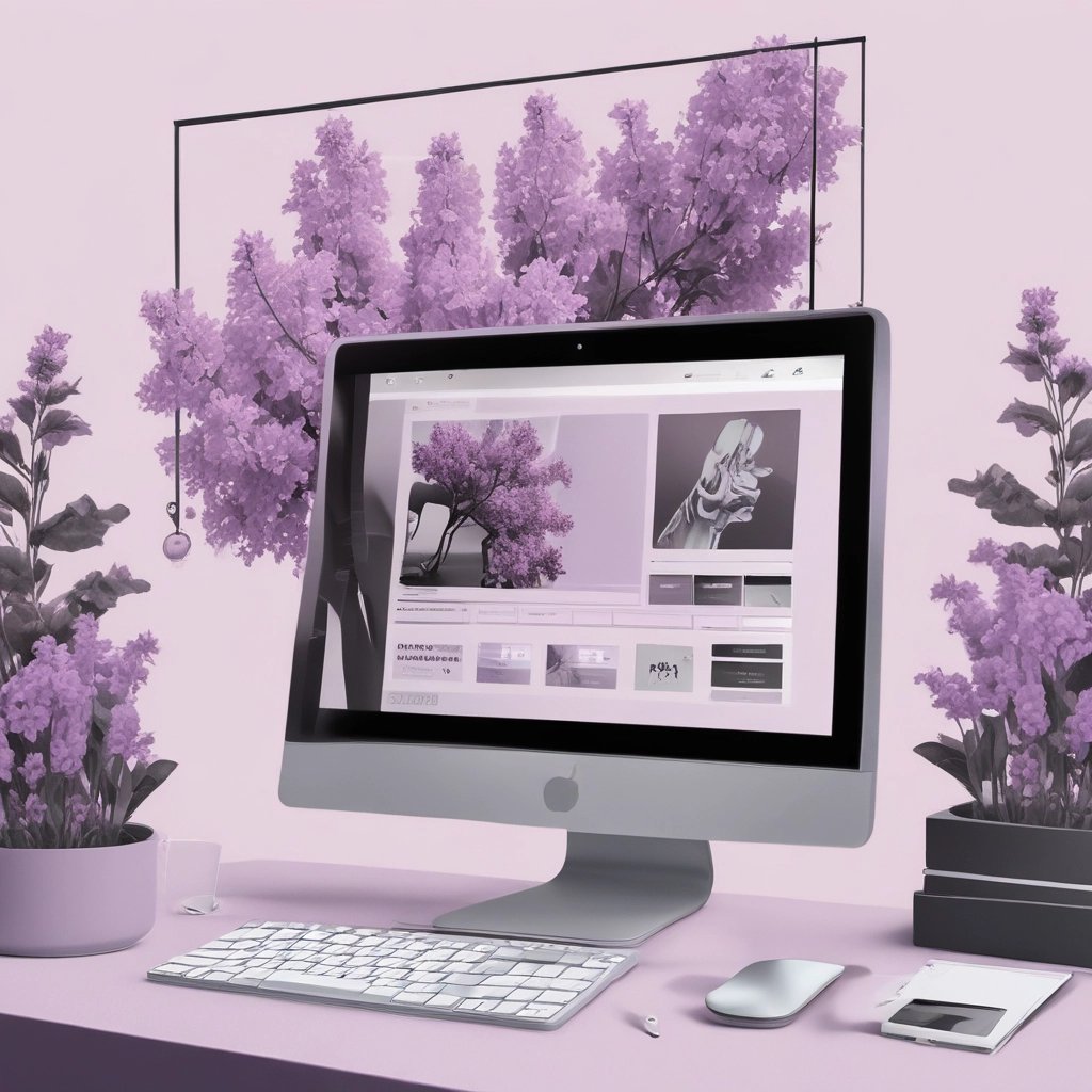 A computer screen, showing a new website design