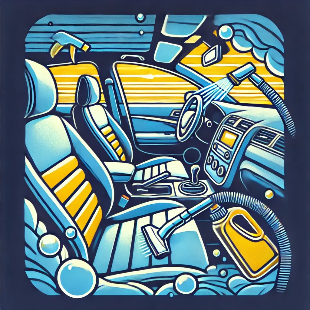 Professionelle Fahrzeugaufbereitung Innenreinigung