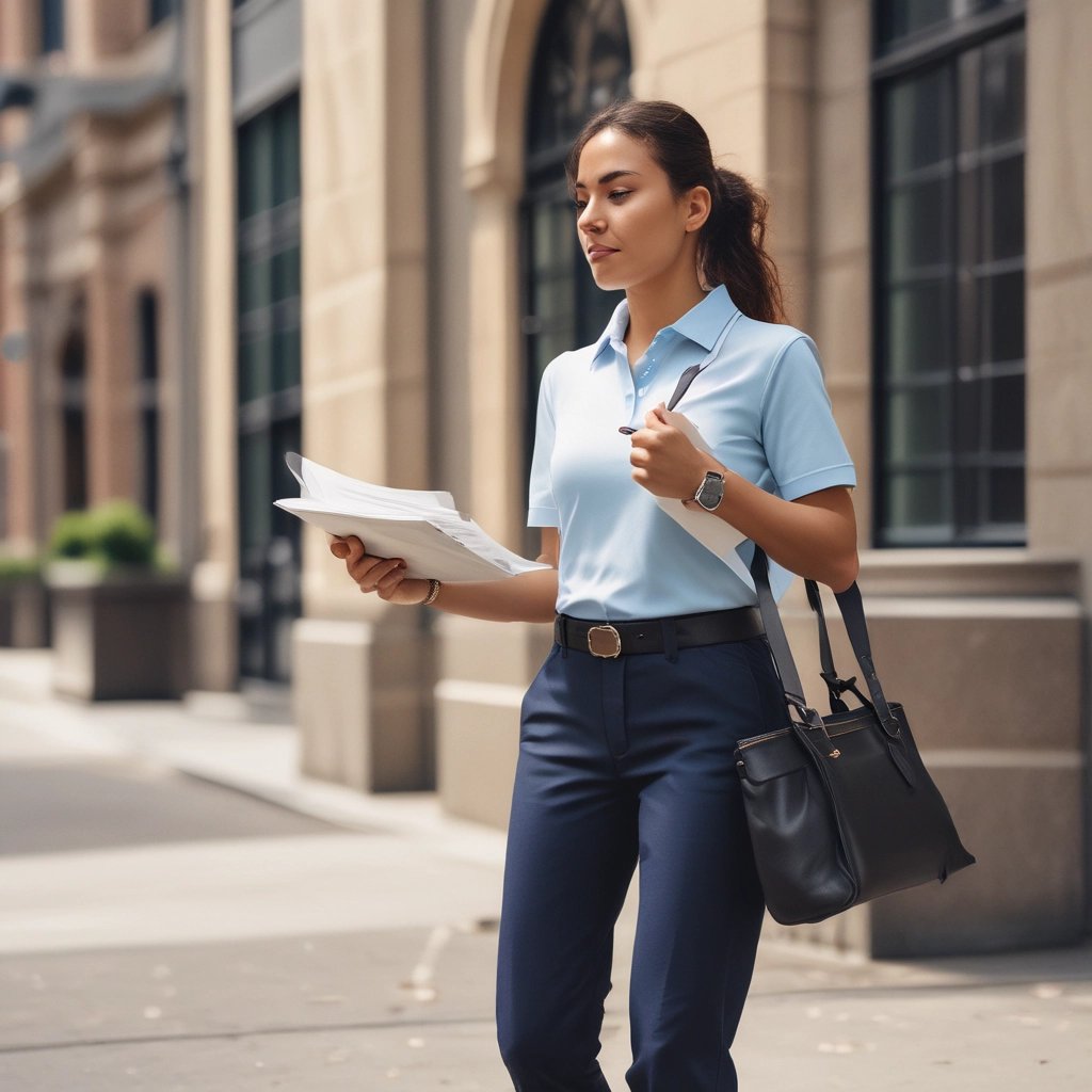 A bright yellow delivery van with the words 'DIE POST' in black and a red cross logo is parked on a street in front of a red building. The building has several windows with closed shutters.
