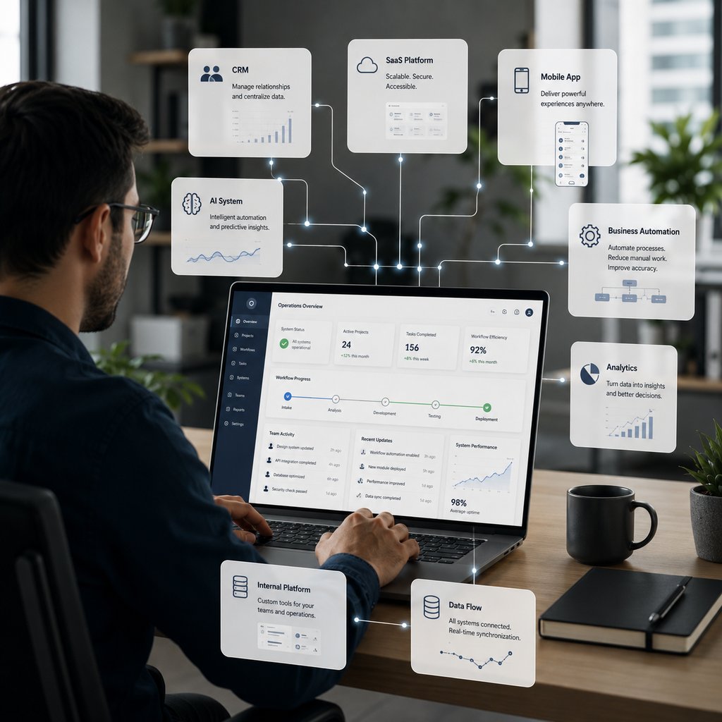 Connected business software solutions designed to improve visibility, coordination and operational efficiency.