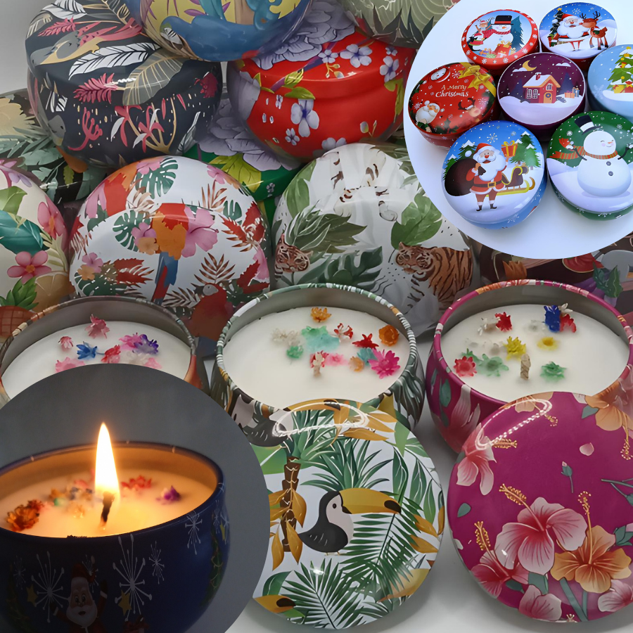 Scented candle with the fragrance of Grasse (France) from the low-cost collection