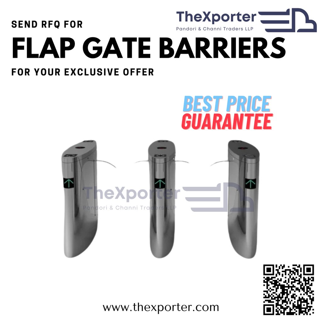 Flap barriers for gate entry access management and attendance mangemenet
