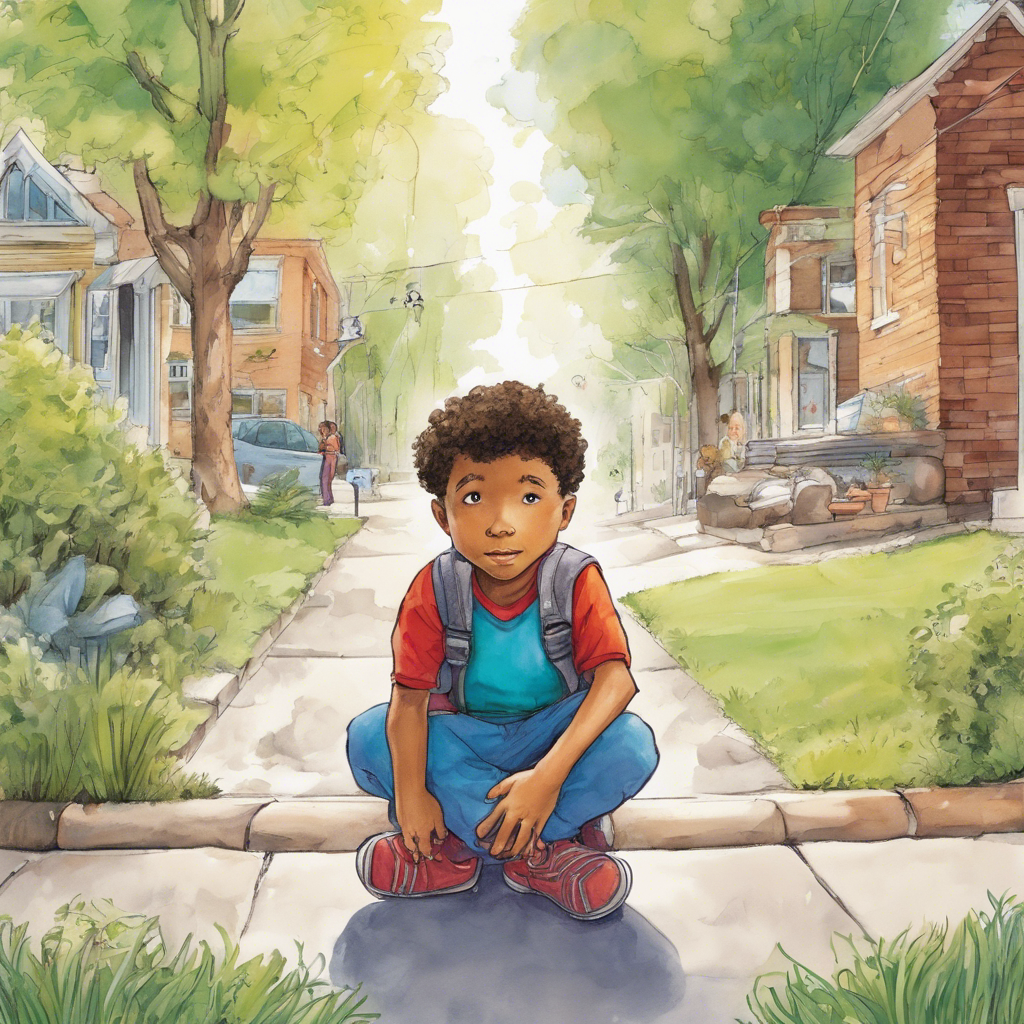 boy in red and black crew neck shirt