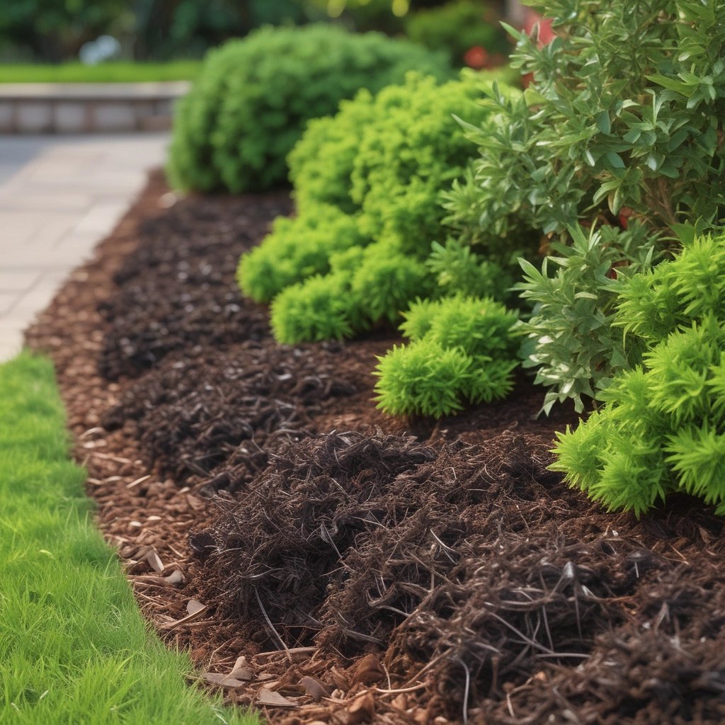 Wood chips and bark fill the image.