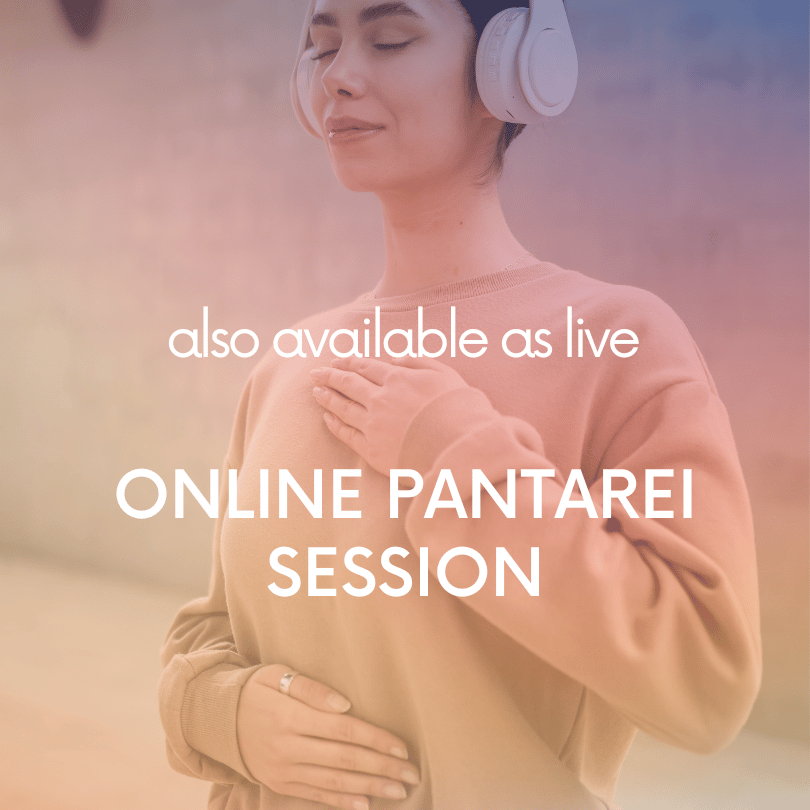 woman holding her self