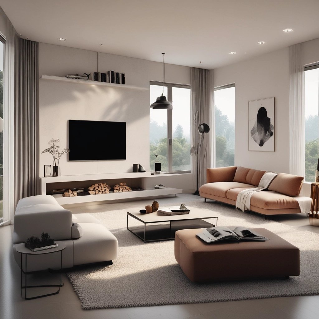 a white table with a vase and a pair of scissors on it