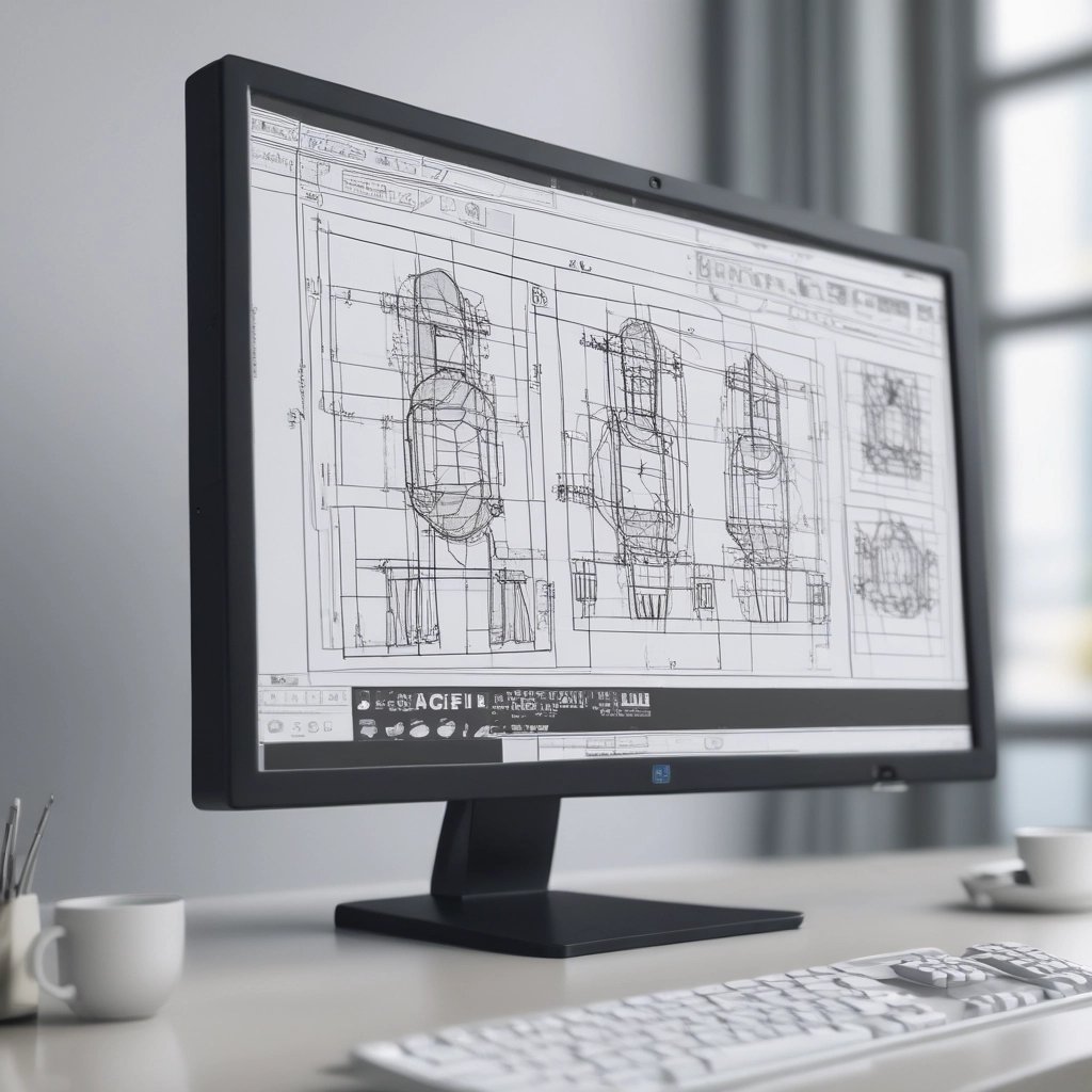 A vibrant collection of colorful 3D printed prototypes displayed on a shelf.