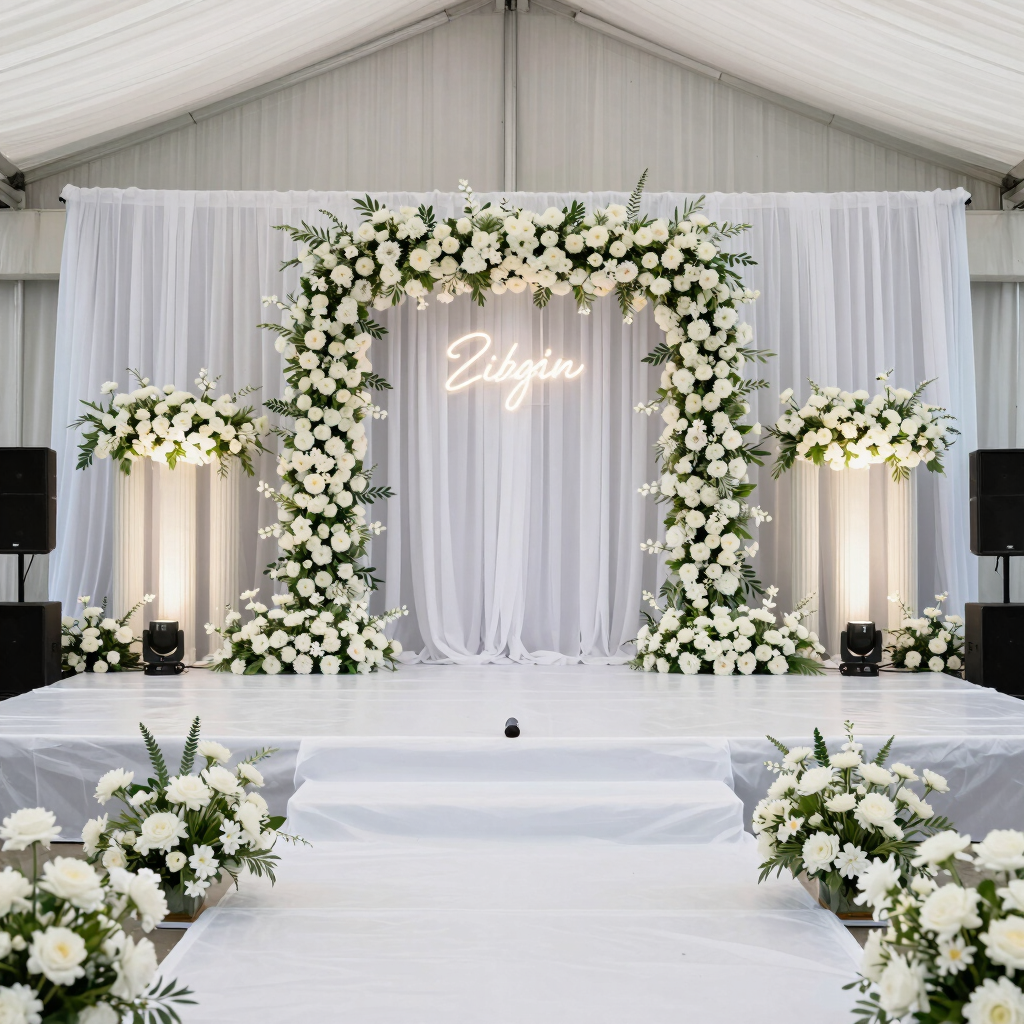 Portrait of Emma Grace, a graceful female acoustic performer with a guitar, smiling warmly.