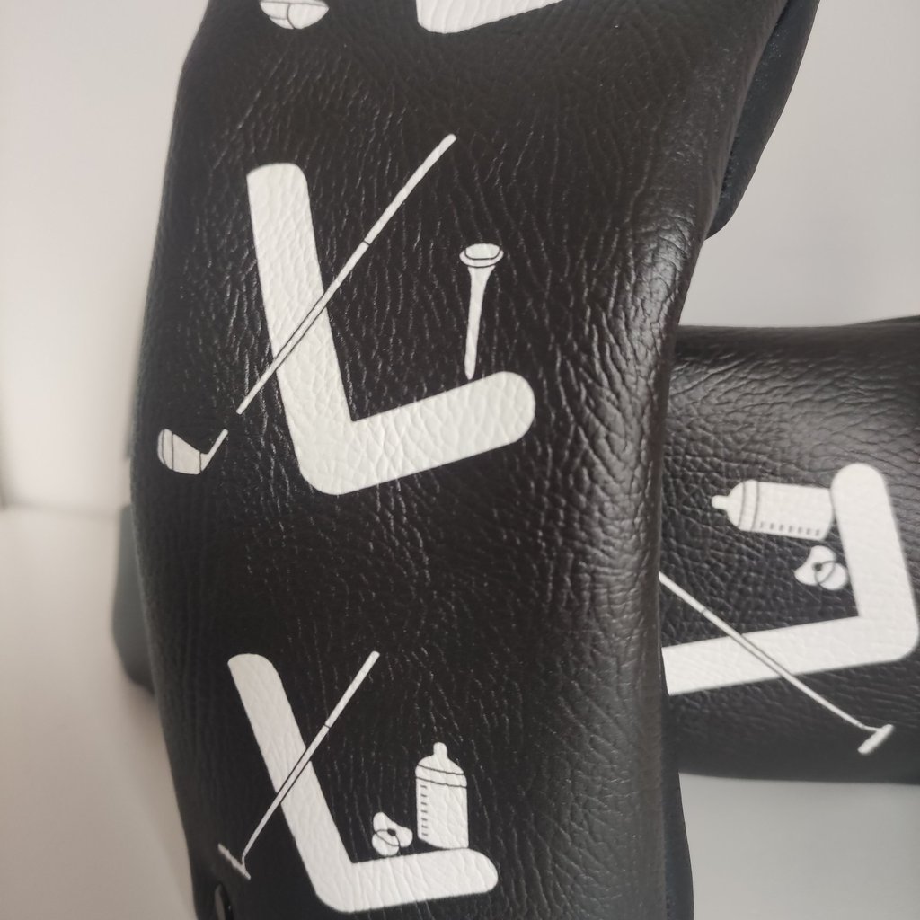 couvre-bois de golf personnalisé avec un dessin d'un proche