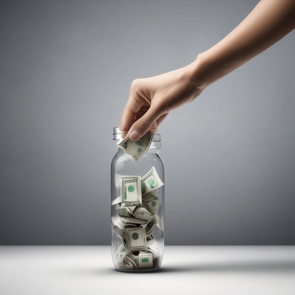 A two-story building with a yellow facade and blue shutters, featuring a real estate agency on the ground floor called Espaces Atypiques. A person is leaning out of an open window on the upper floor. There are parked cars in front of the building under a clear blue sky.