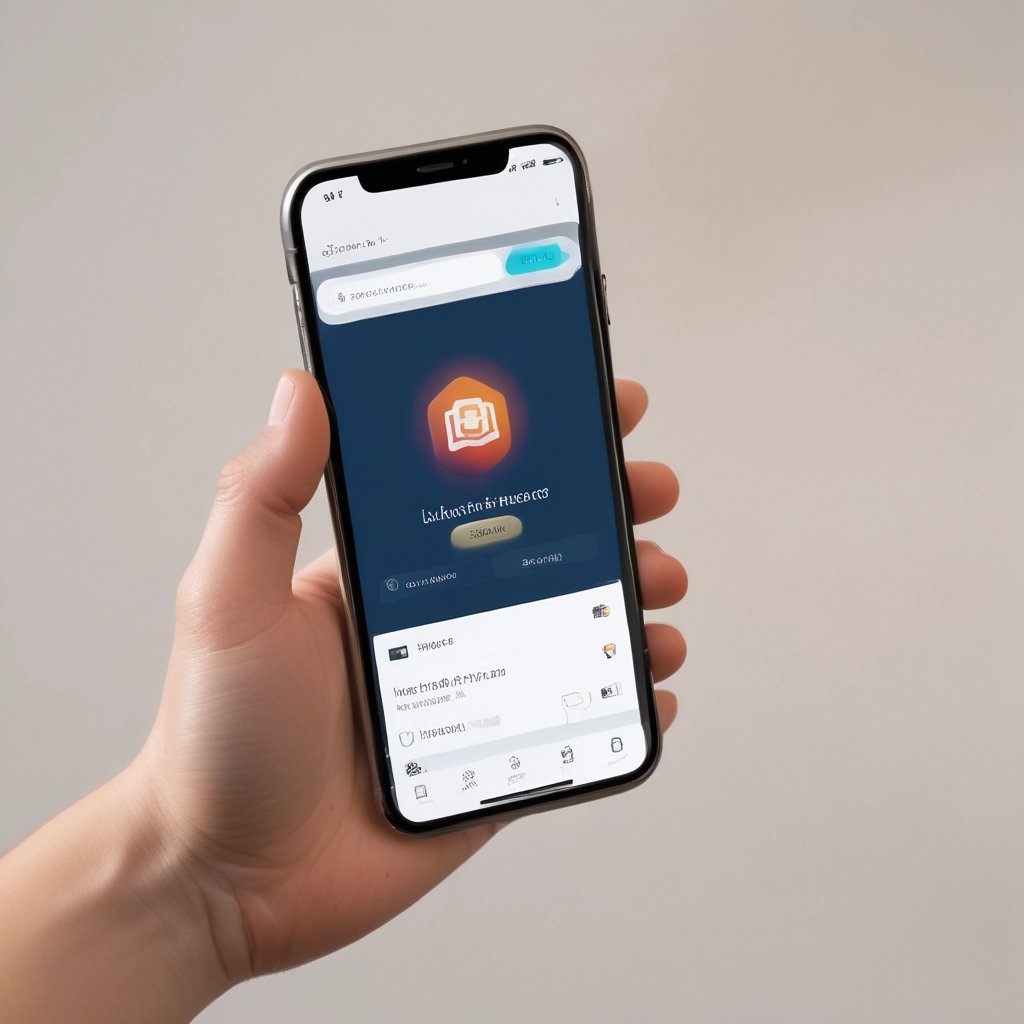 A two-story building with a yellow facade and blue shutters, featuring a real estate agency on the ground floor called Espaces Atypiques. A person is leaning out of an open window on the upper floor. There are parked cars in front of the building under a clear blue sky.