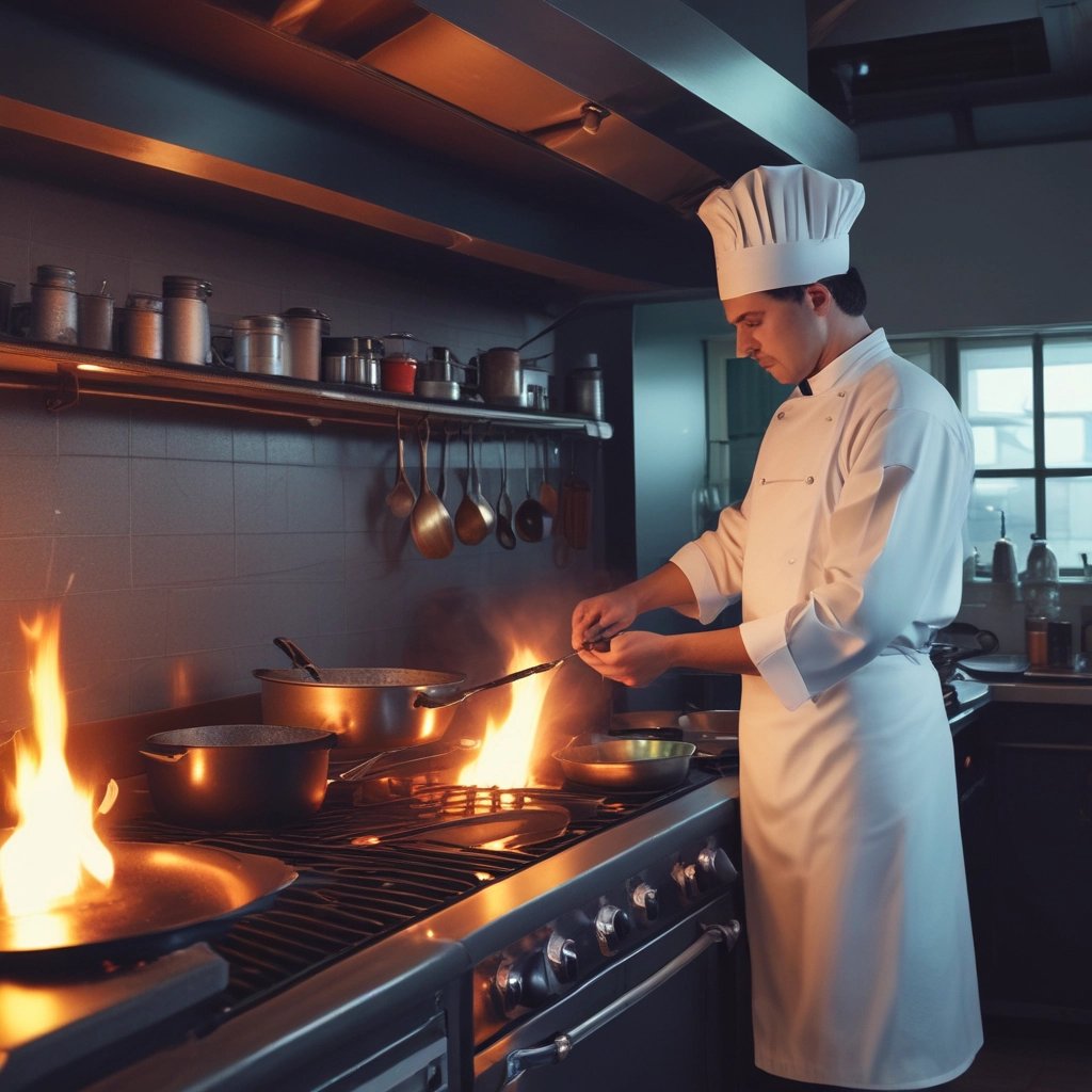 blue and white striped round textile