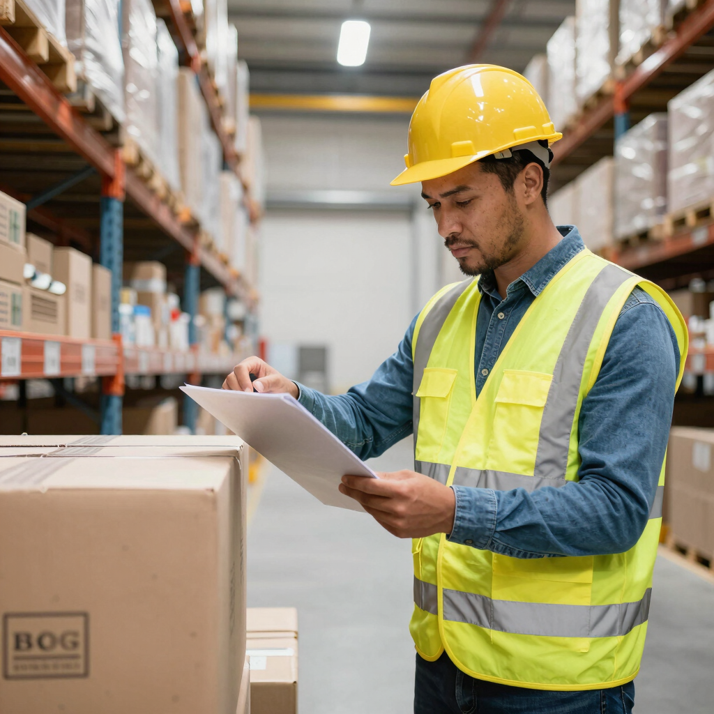 Friendly customer service representative assisting a client via headset.