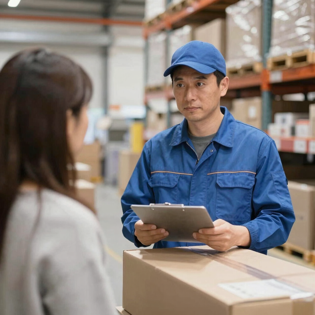 Stacks of assorted pallets in a warehouse ready for shipment.