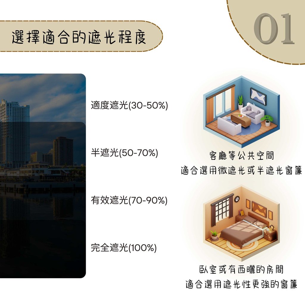 窗簾遮光程度建議-客廳臥室遮光比例選擇-幻想空間