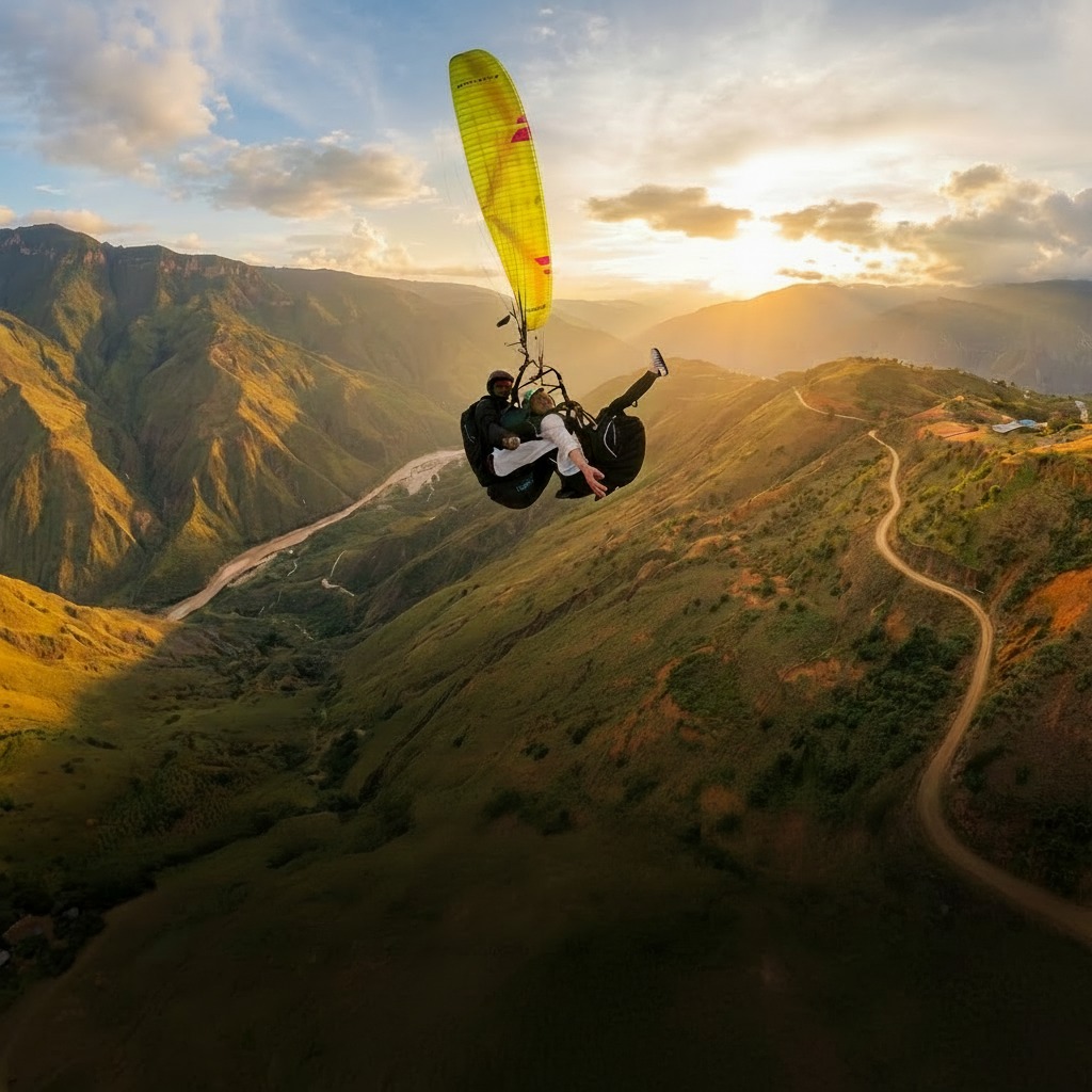 parapente cañon del chicamocha