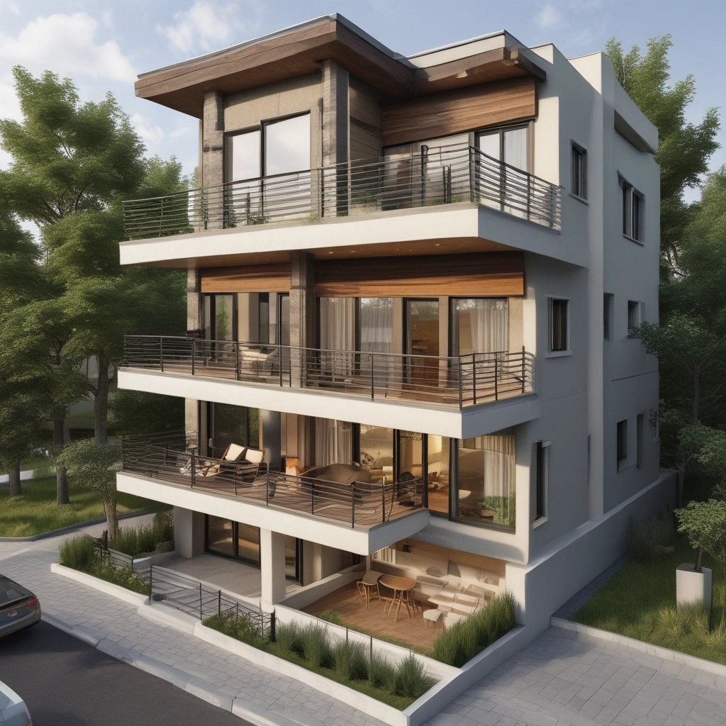 Mehrfamilienhaus als Grundlage für Wohnflächenberechnung nach WoFlV