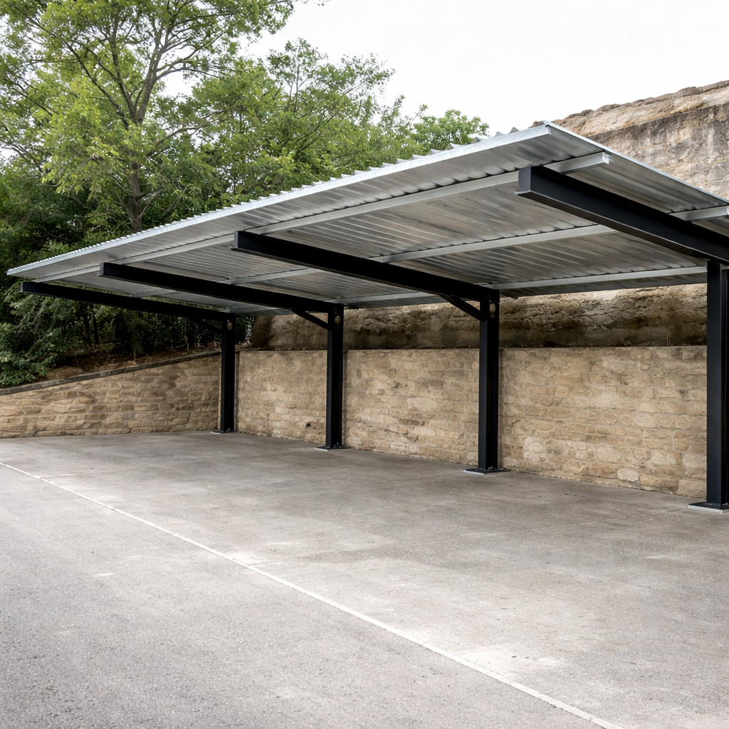 estructura metálica parking pontevedra