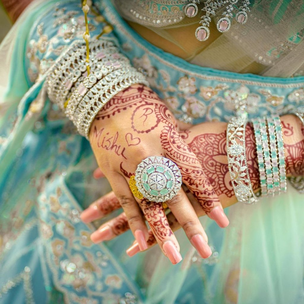 Bridal and party nail designs for weddings and special occasions