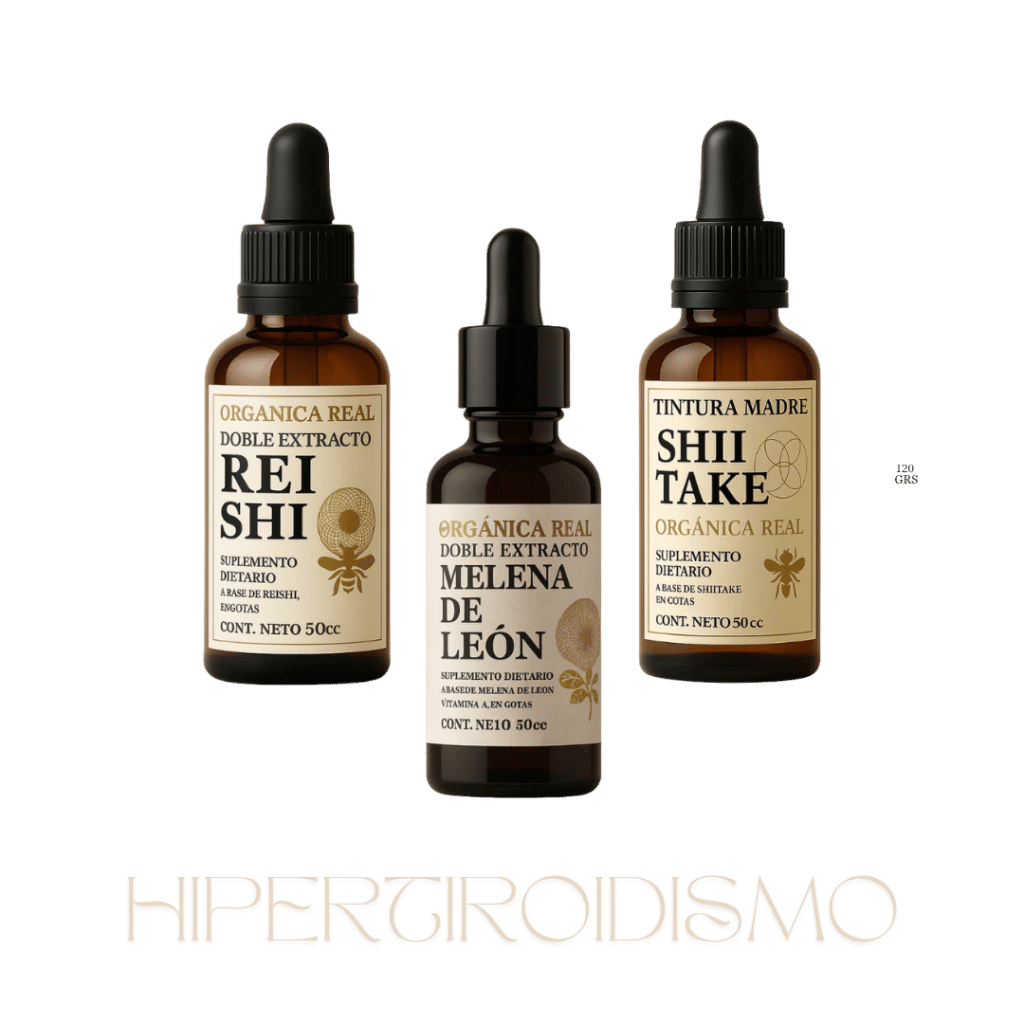 polvos, tinturas, Magzen, Ashwagandha, Melena de León, Aceite de Orégano, Aceite de coco, Reishi