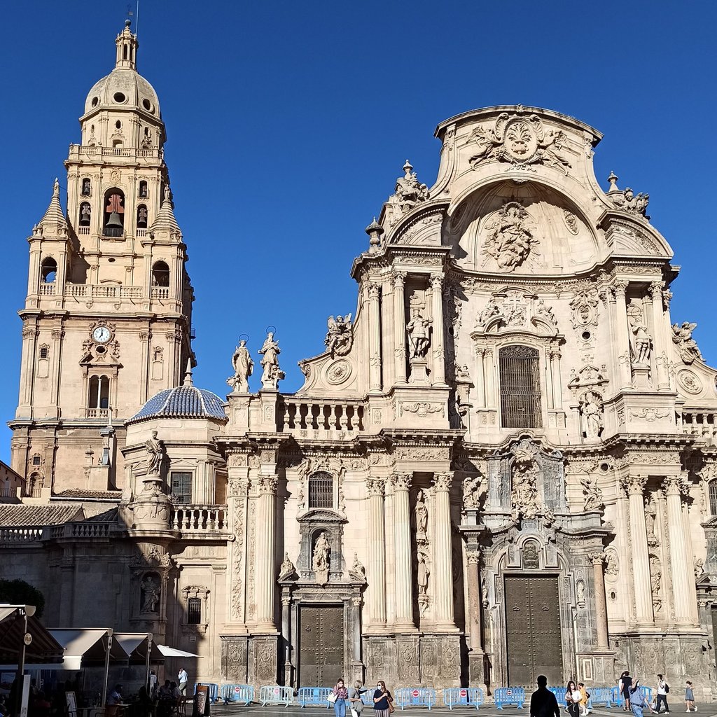 Fachada de la catedral de Murcia