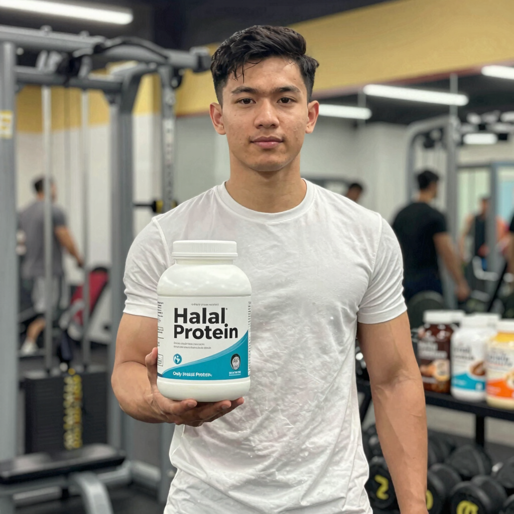 a close up of a muffin on a table with strawberries