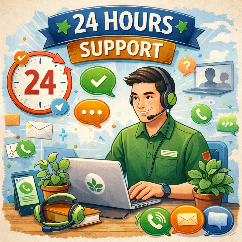 24 hours customer support service for Hoya plant buyers worldwide
